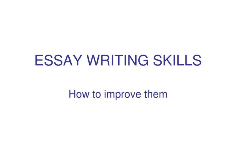 essay about improving skills